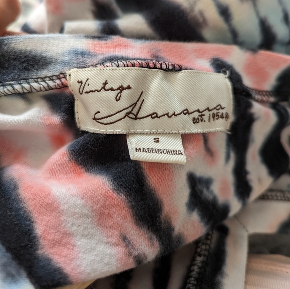 EUC Vintage Havana Tie-dye Relaxed fit V-neck Tee in Size Small - Picture 5 of 6